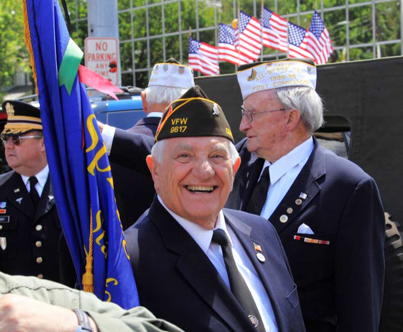 Proud Veteran smiles at camera