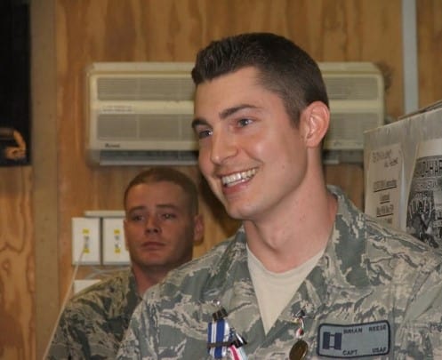 Brian Reese, Capt, USAF, about to leave Afghanistan