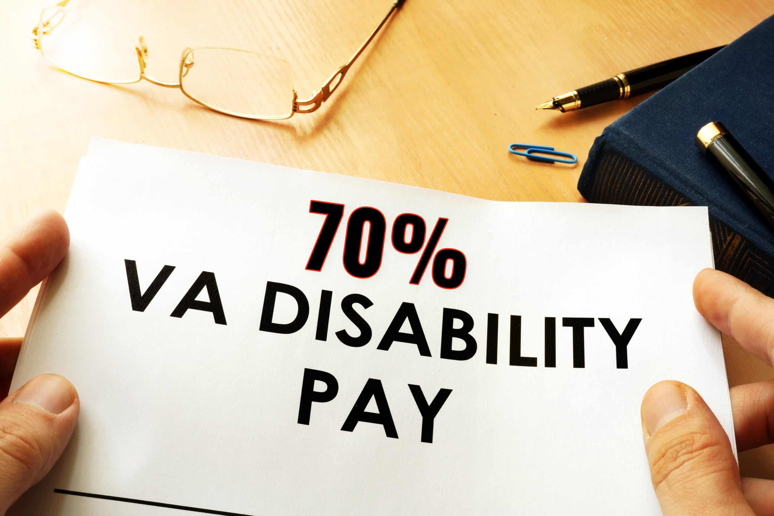 70 VA Disability Pay