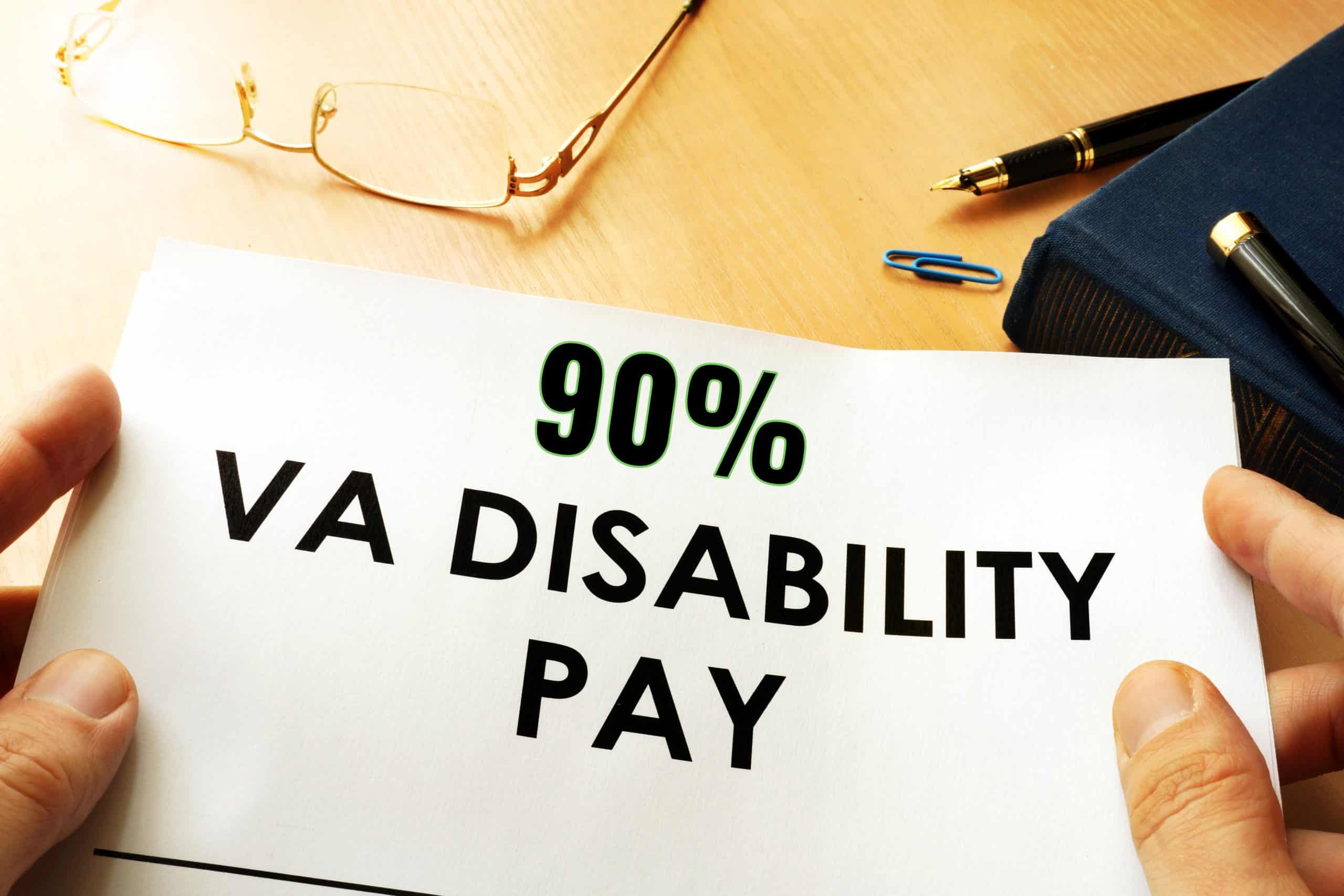 90 VA Disability Pay