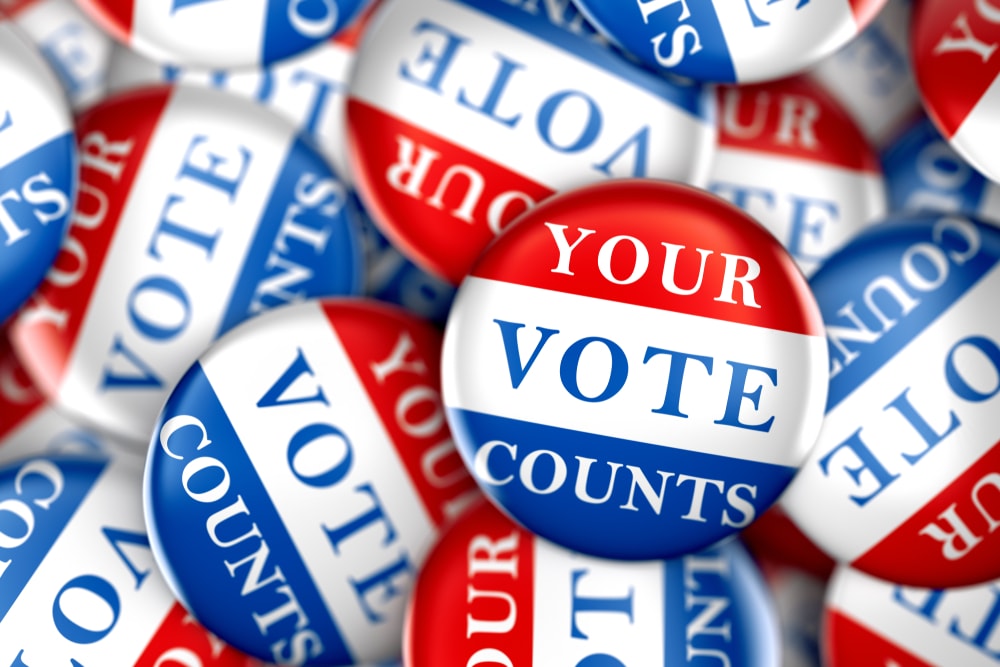 Top 10 Mail-In Voting Tips for the 2020 Election your vote counts buttons
